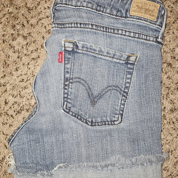 Levi's Blue Jean Shorts for Women - Picture 7 of 8